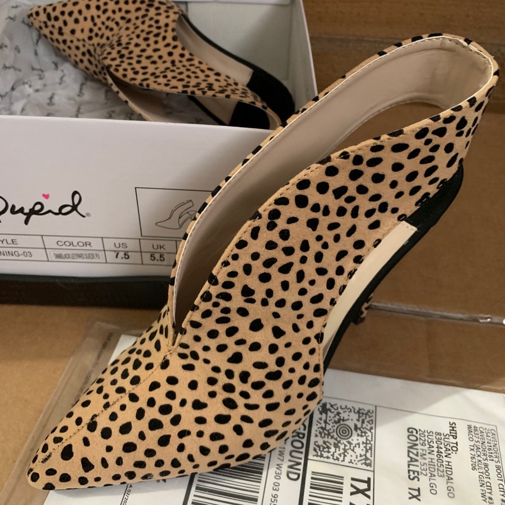 Leopard heels